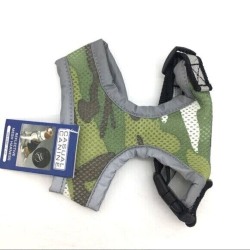 Reflective Mesh Camouflage Dog Harness Small NEW
